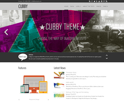 Cubby wordpress theme