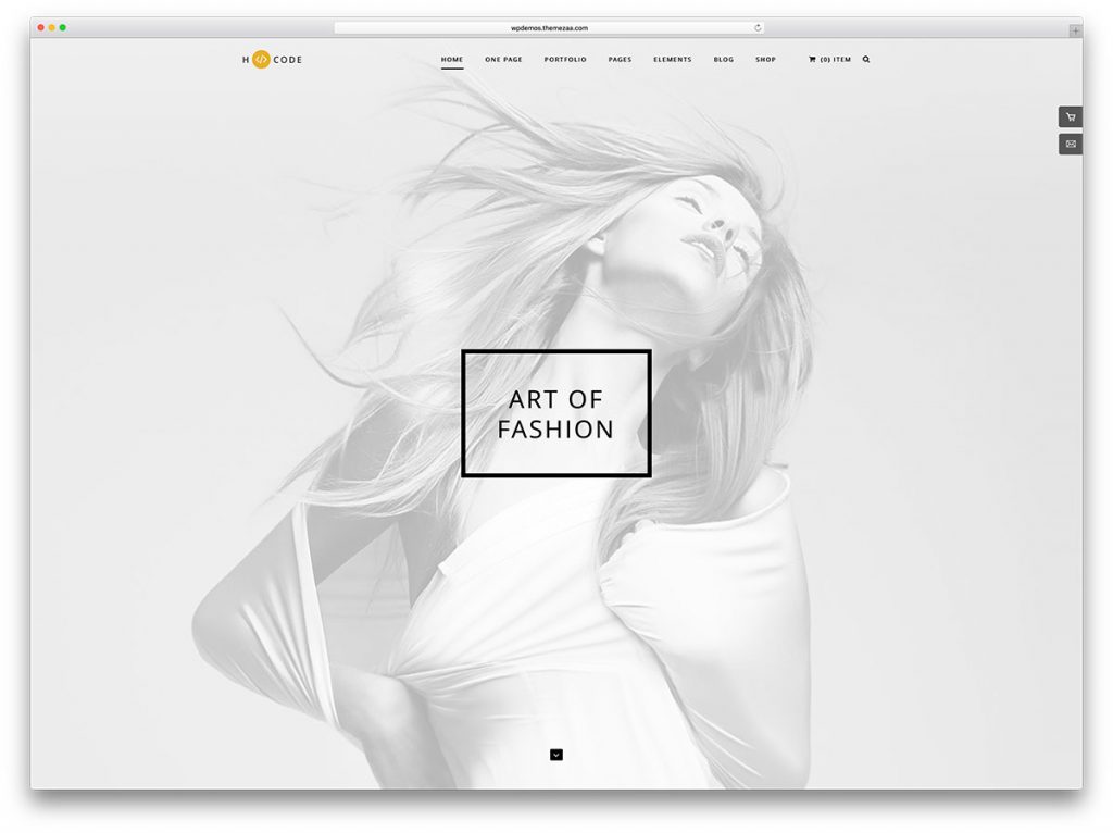 One Page Parallax WordPress Theme hcode