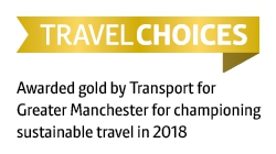 TfGM gold accreditation sustainable travel