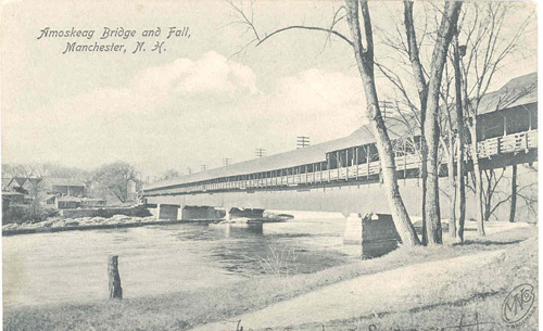 Amoskeag Bridge and Fall, Manchester, NH