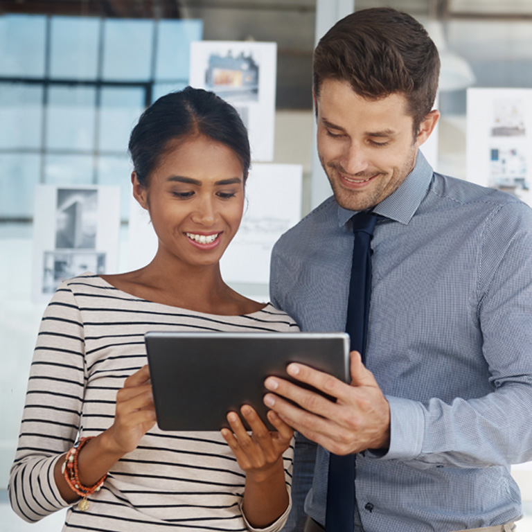 Shot of two coworkers using a digital tablet in a design officehttp://195.154.178.81/DATA/i_collage/pu/shoots/784350.jpg