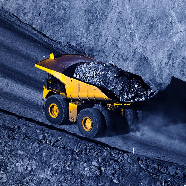 Large truck transports gold ore from the Super Pit, Open cast mine.