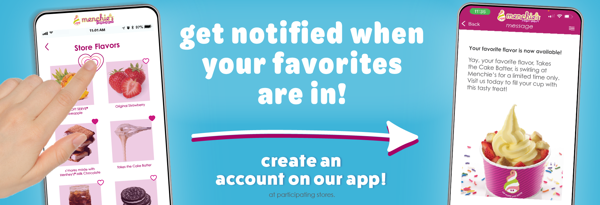 The secret to FREE froyo? Download the Menchie’s app!