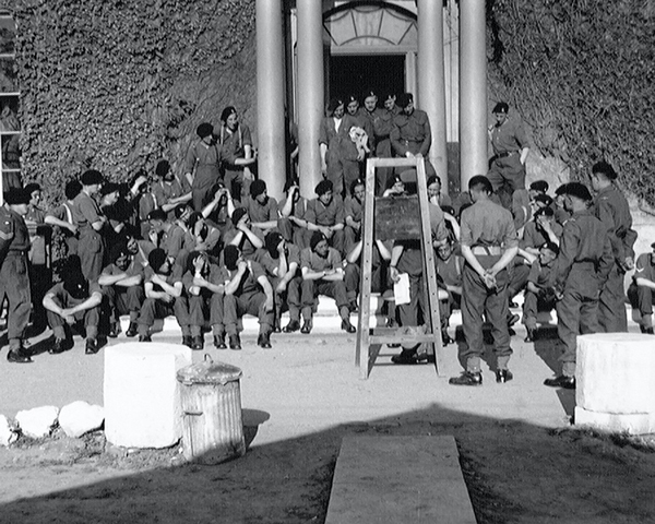 Headquarters Section lecture, 3rd County of London Yeomanry (Sharpshooters), Westbury, Wiltshire, 1941