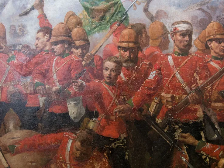 Detail from a painting of the Battle of Isandlwana, 1879