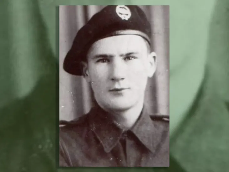 Gerry Chester, during training with the Royal Tank Regiment, c1942