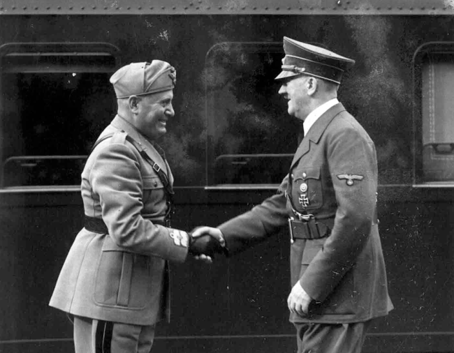 Meeting of Benito Mussolini and Adolf Hitler