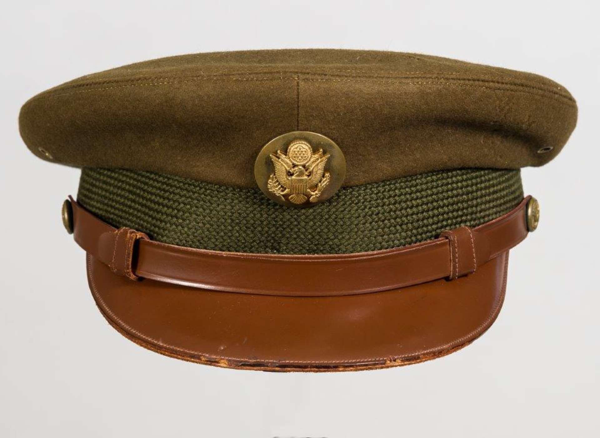 Service cap of Sergeant Roland Ehlers. 