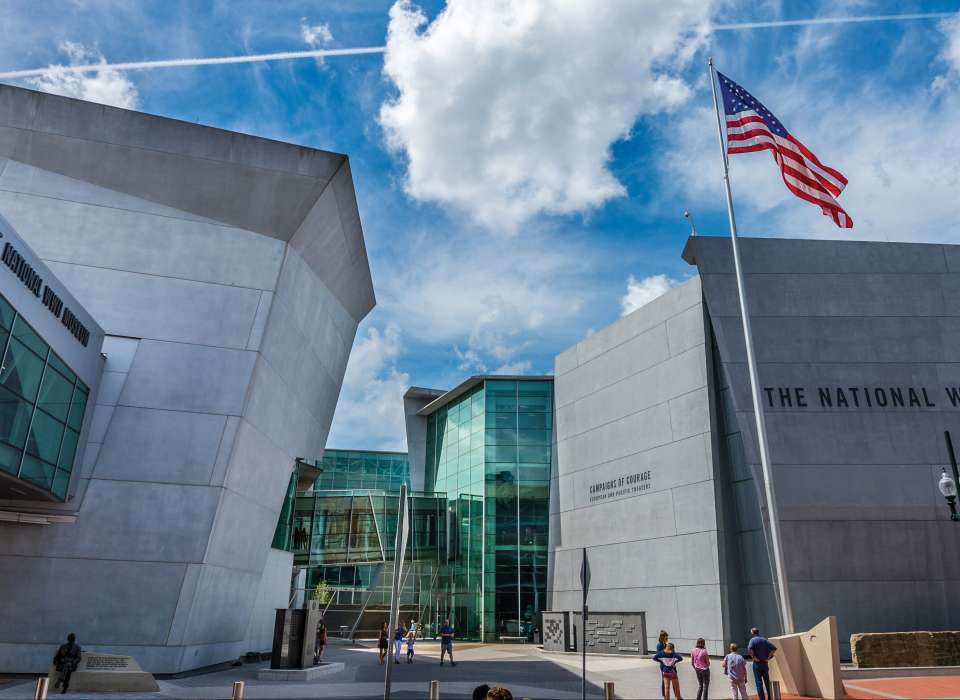 National WWII Museum exterior Campaigns of Courage