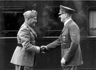 Meeting of Benito Mussolini and Adolf Hitler