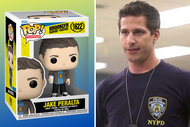 A split of of Jake Peralta POP! and Jake peralta on Brooklyn Nine-Nine