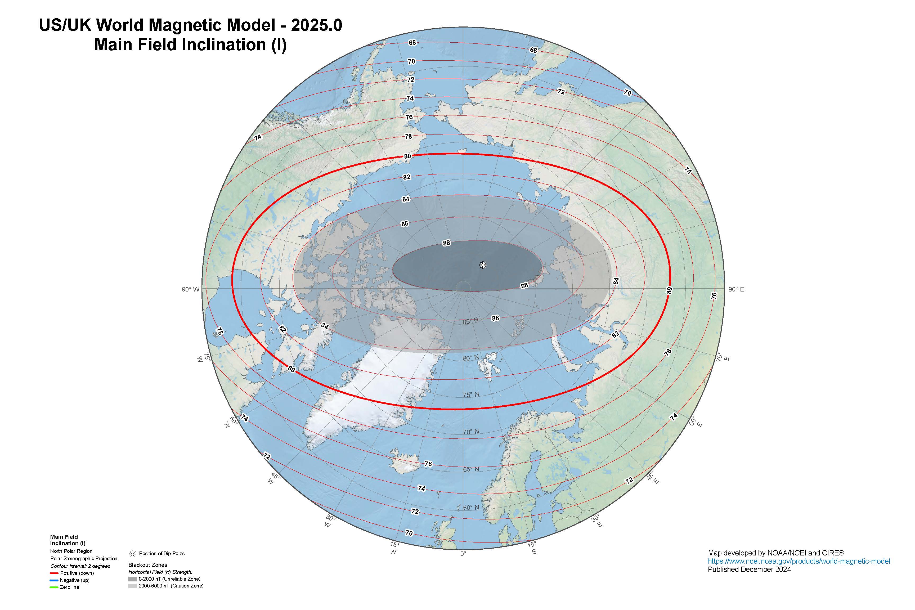 Polar Stereographic Arctic Main Field (I)