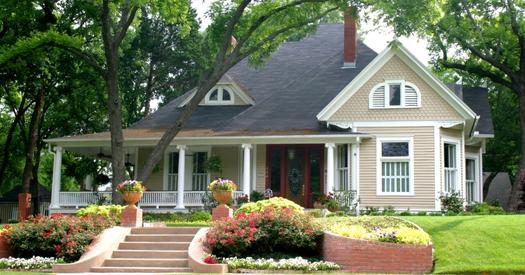 Front lawn of home