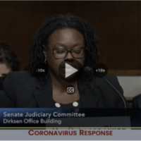 Rebecca Dixon addresses the Senate Judiciary Committee on CSPAN