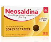 Embalagem do produto Neosaldina, com 30 comprimidos.