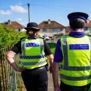 Police officers on patrol