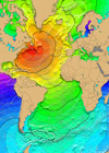 Tsunami travel time map for the 1929 Grand Banks Earthquake