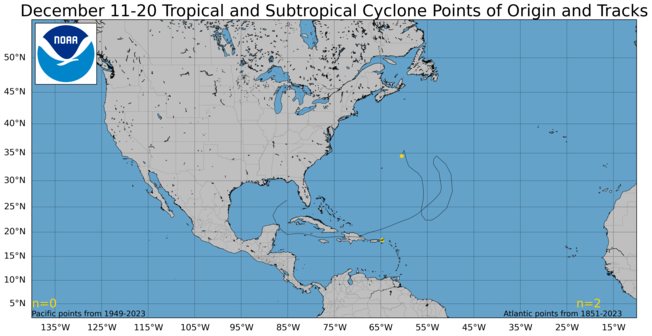  December 11-20 Tropical Cyclone Genesis Climatology