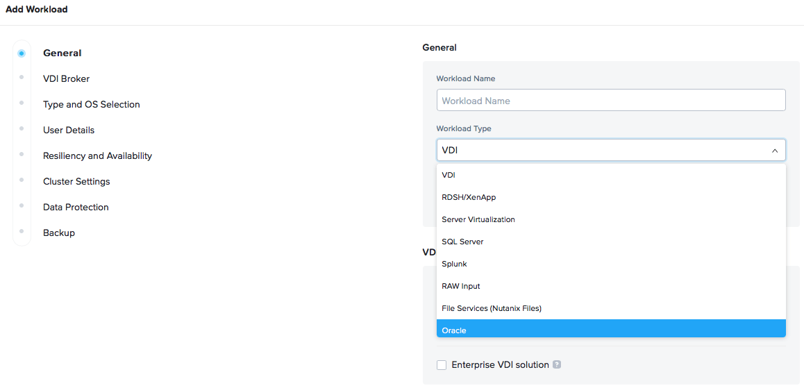 Suporte a aplicações e workloads variados