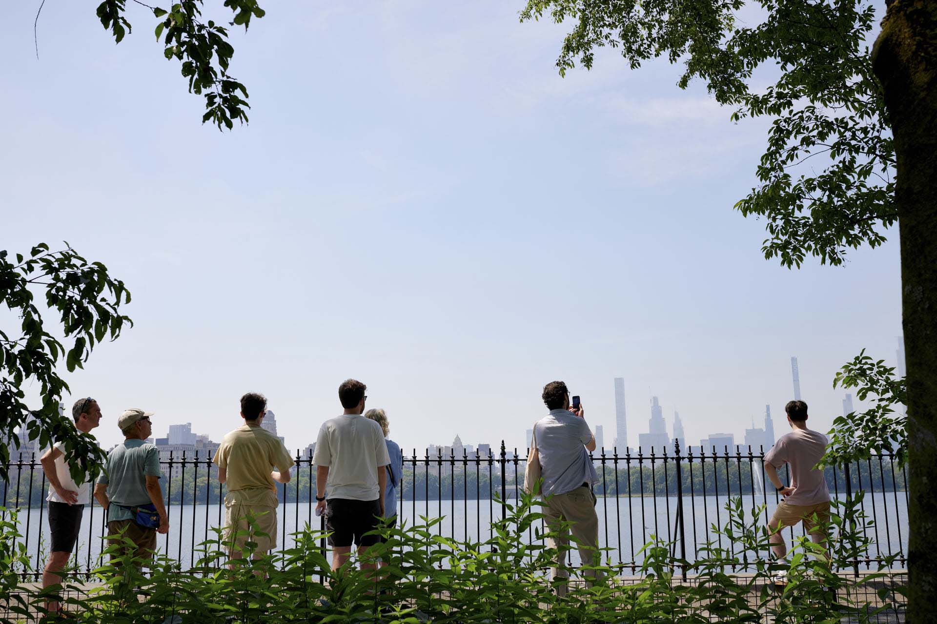 Group of People walking in Central Park