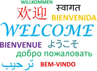 Welcome in various languages