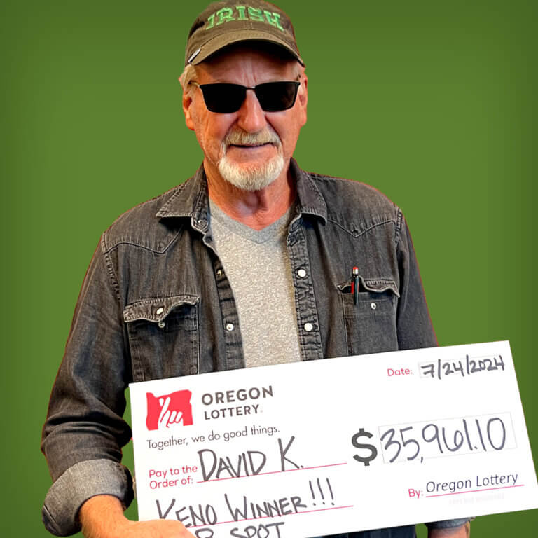 Keno winner David K