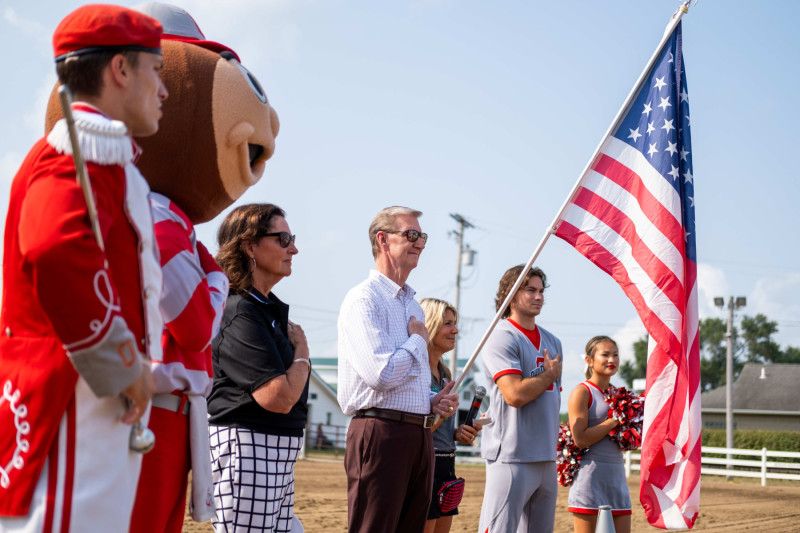 President Carter celebrates opening day of the Lake County Fair.