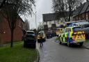 Police in Dunsden Close, Didcot.