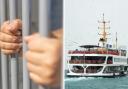 Stock image of a jail cell and a ferry