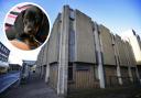 Oxford Magistrates' Court and inset stock image of daschund puppy