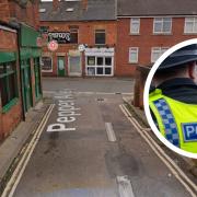 Blood was left on the street in Banbury where an altercation occurred