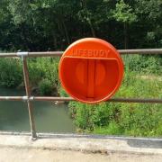 Lifebuoys have been thrown into Ducklington Lake