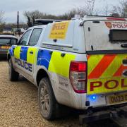 The rural crime taskforce for Thames Valley Police on patrol this afternoon