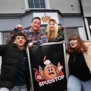 The team behind SpudStop: Guy, Alex, Erin and Finn