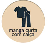 Pijama de Manga Curta e Calça