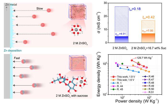 Common Table Sugar Key to Allaying Safety Concern in Aqueous Zinc Batteries