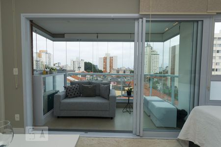 Janela da sala de kitnet/studio para alugar com 1 quarto, 34m² em Vila Mariana, São Paulo