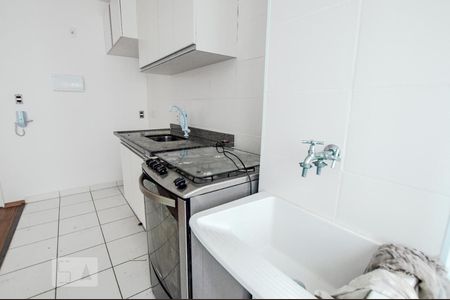 Cozinha e lavanderia de apartamento para alugar com 1 quarto, 45m² em Água Branca, São Paulo