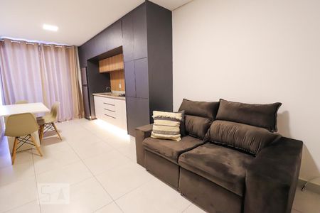 Sala de apartamento para alugar com 1 quarto, 48m² em Jardim Goiás, Goiânia