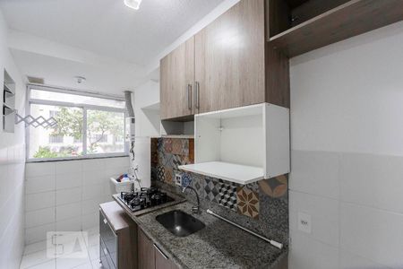 Cozinha de apartamento à venda com 3 quartos, 54m² em Vargem Pequena, Rio de Janeiro