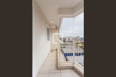 Varanda da Sala de apartamento para alugar com 3 quartos, 80m² em Vila Valparaíso, Santo André