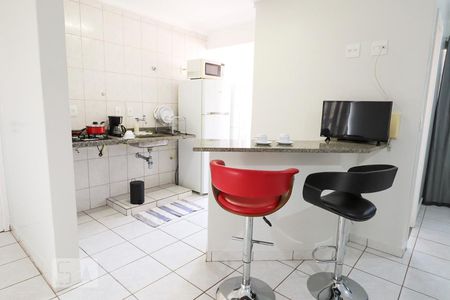 Cozinha de kitnet/studio para alugar com 1 quarto, 35m² em Setor Leste Universitário, Goiânia