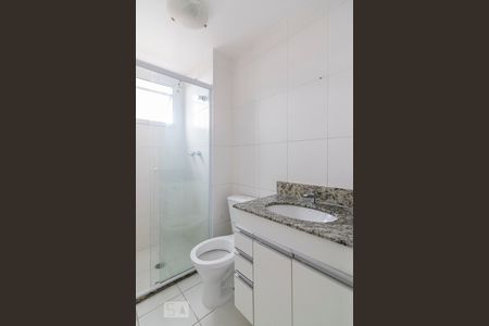 Banheiro da Suite de apartamento à venda com 2 quartos, 79m² em Campestre, Santo André