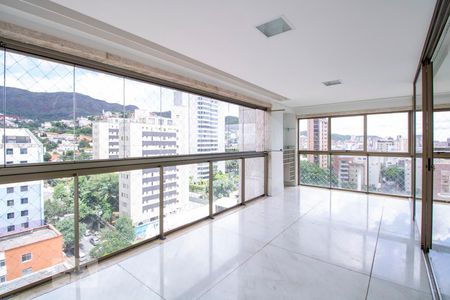 Varanda Sala de apartamento para alugar com 4 quartos, 230m² em Serra, Belo Horizonte