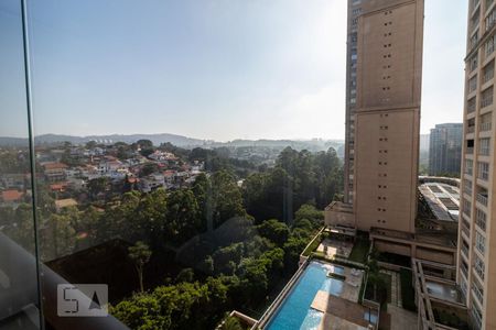 Vista da Varanda da Sala de kitnet/studio à venda com 1 quarto, 51m² em Alphaville Conde Ii, Barueri