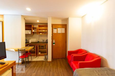 Sala de apartamento para alugar com 1 quarto, 55m² em Centro, Santo André