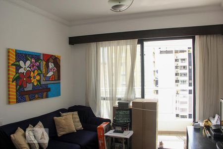 Sala de apartamento para alugar com 1 quarto, 35m² em Indianópolis, São Paulo