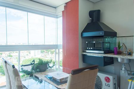 Varanda gourmet de apartamento à venda com 2 quartos, 78m² em Campestre, Santo André