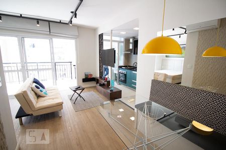 Sala de apartamento para alugar com 1 quarto, 50m² em Centro, Jundiaí