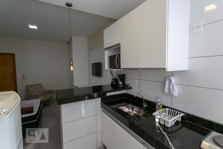 Cozinha de kitnet/studio para alugar com 1 quarto, 28m² em Paquetá, Belo Horizonte